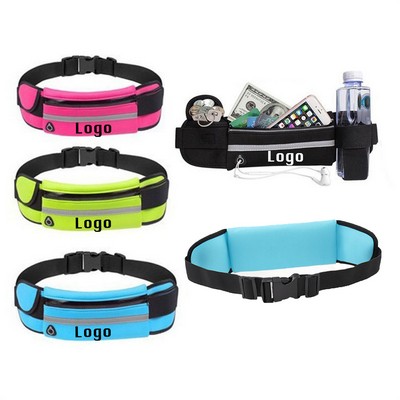 Running Belt Fanny Pack With Bottle Holder